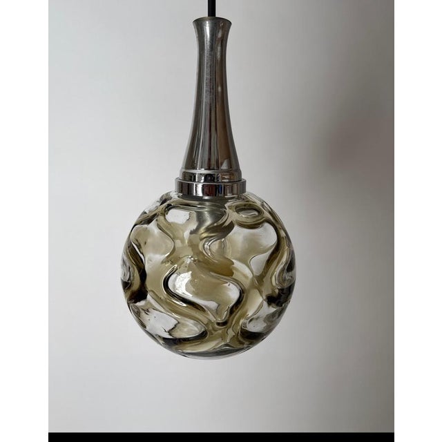 Murano Glass Pendant Lamp from Doria Leuchten, Germany, 1960s For Sale - Image 4 of 18