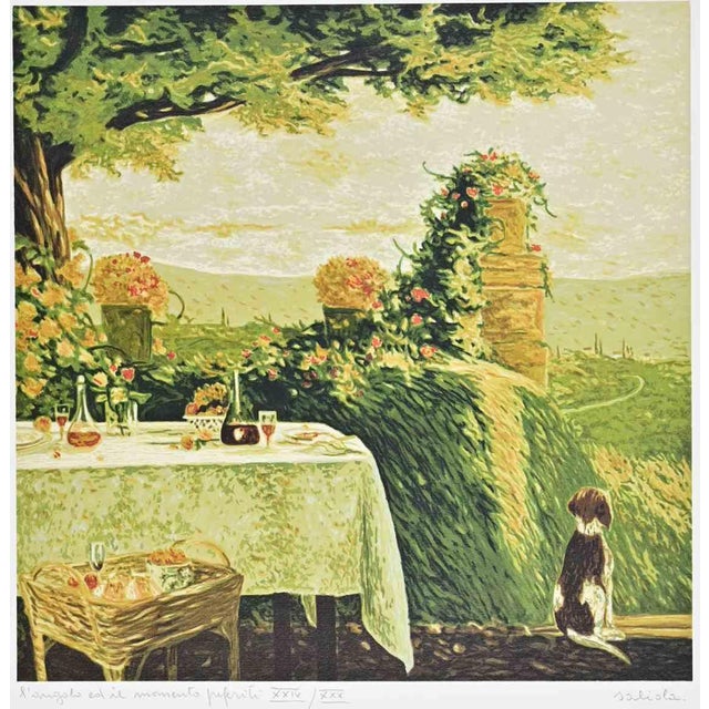 Antonio Saliola, L'Angolo ed il Momento Preferiti, Etching, 1990s For Sale