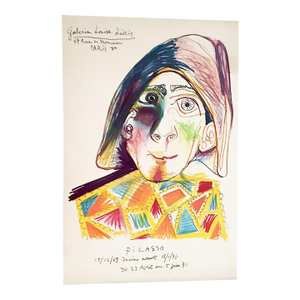 Pablo Picasso Galerie Louise Leireis, Paris, Poster 1971
