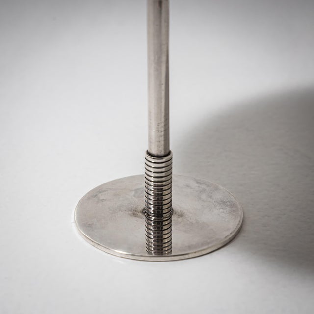 Mid-Century Art Deco Style Model No. 718 Tazza in Silver by Sigvard Bernadotte for Georg Jensen, Denmark For Sale - Image 5 of 6