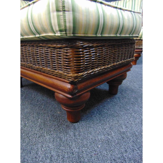 Henry Link Wicker Lounge Chairs & Ottoman 3 Piece Set Chairish