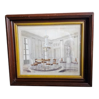 Lowell Groves Interior Design Watercolor Paintings For Sale