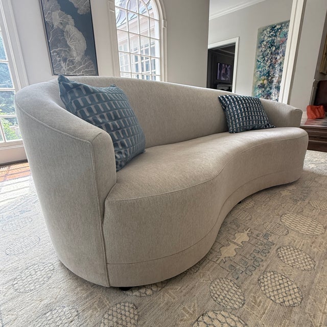 Crate and Barrel Infiniti Curve Back Sofa--Two Available For Sale - Image 11 of 12