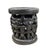 Unique large Bamileke Spider Stool from Cameroon—a striking carved wood piece handcrafted from a single wooden form with...