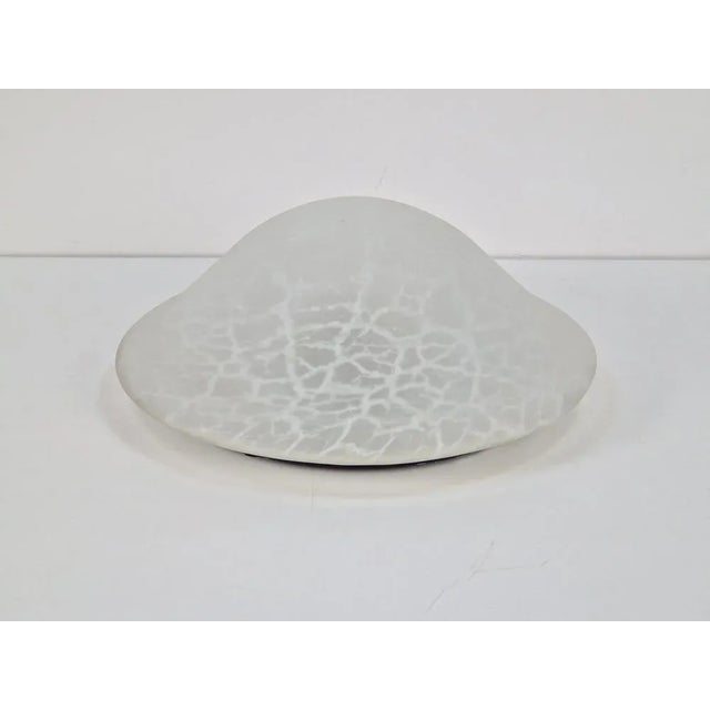 Vintage Mushroom Ceiling Lamp in Glass, 1970s For Sale - Image 9 of 11