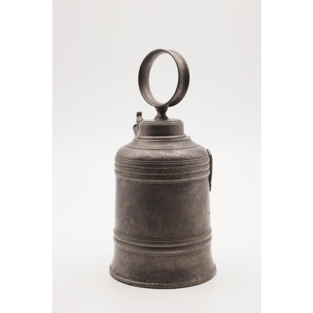 18th Century 1775 Medieval Antique German Pewter Wine Jug For Sale - Image 5 of 12