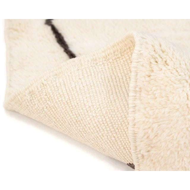 Black Hand-Knotted Wool Rug by Azele Studio For Sale - Image 8 of 10