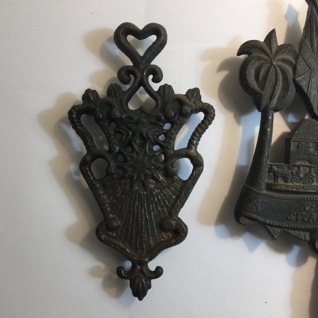 Vintage Classic Cast Iron Kitchen Trivets Set of 3 Chairish