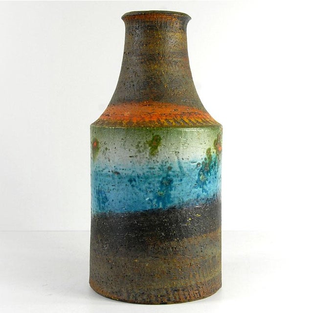 Mid-Century Modern Mid-Century Modern Ceramic Vase by Marcello Fantoni, 1960s For Sale - Image 3 of 13