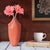 Orange Coral Reef Vase- Short For Sale - Image 8 of 10