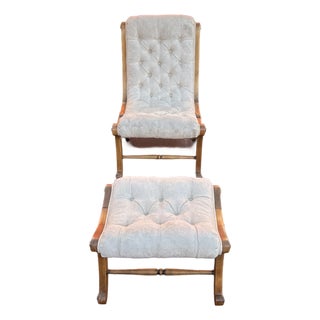 1970s Obi Chair With Matching Ottoman For Sale