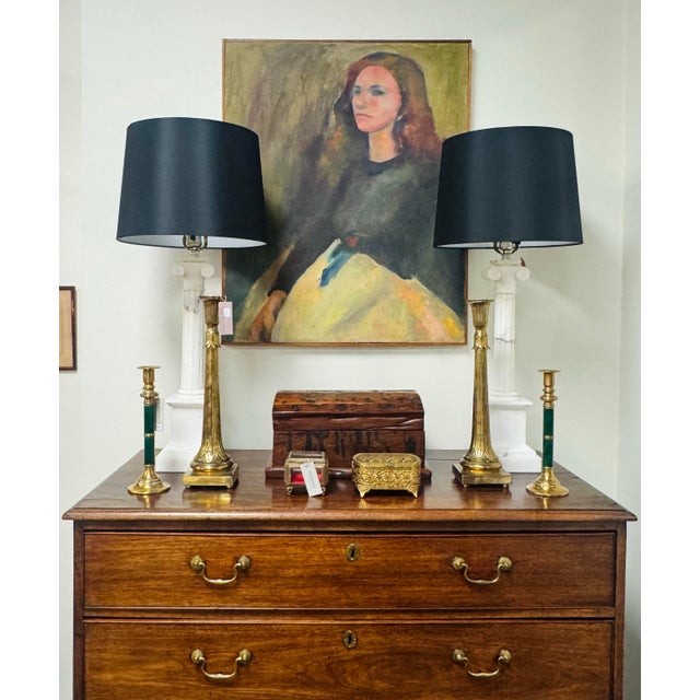 Wood Framed Original Painting on Canvas - Portrait of a Girl For Sale In Kansas City - Image 6 of 6