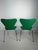 Fritz Hansen Series 7 Chairs in Green Wool by Arne Jacobsen for Fritz Hansen, 2010, Set of 2 For Sale - Image 4 of 11