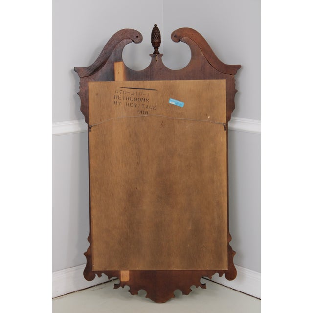 Drexel Heritage Heirlooms Collection Mahogany Wall Mirror For Sale - Image 12 of 14