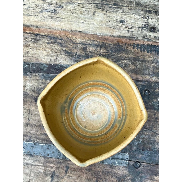 Vintage Original Studio Pottery Swirl Bowl For Sale In West Palm - Image 6 of 12