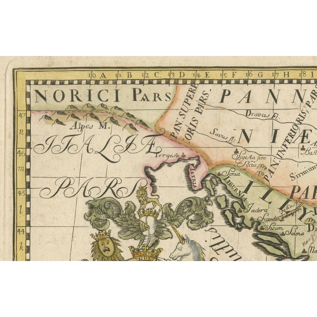 This map, produced around 1710 and engraved by E. Smith, originates from Edward Wells' "Ancient and Present Geography." It...