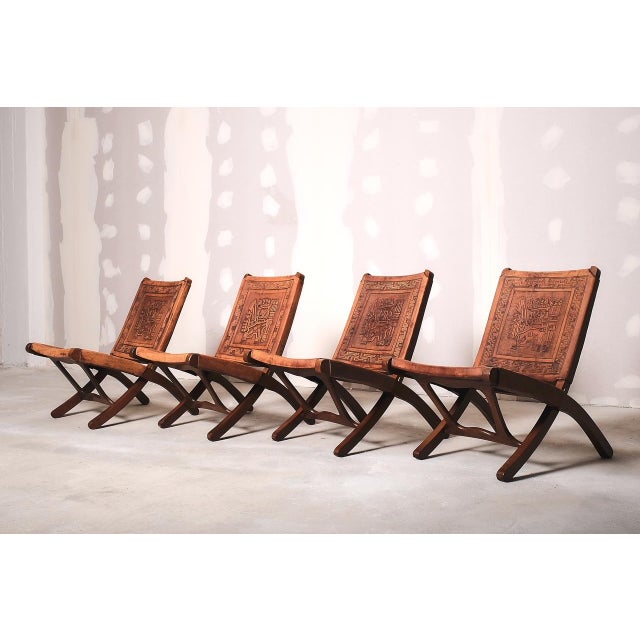 Folding Chairs by Angel Pazmino, 1960s, Set of 4 For Sale - Image 17 of 17