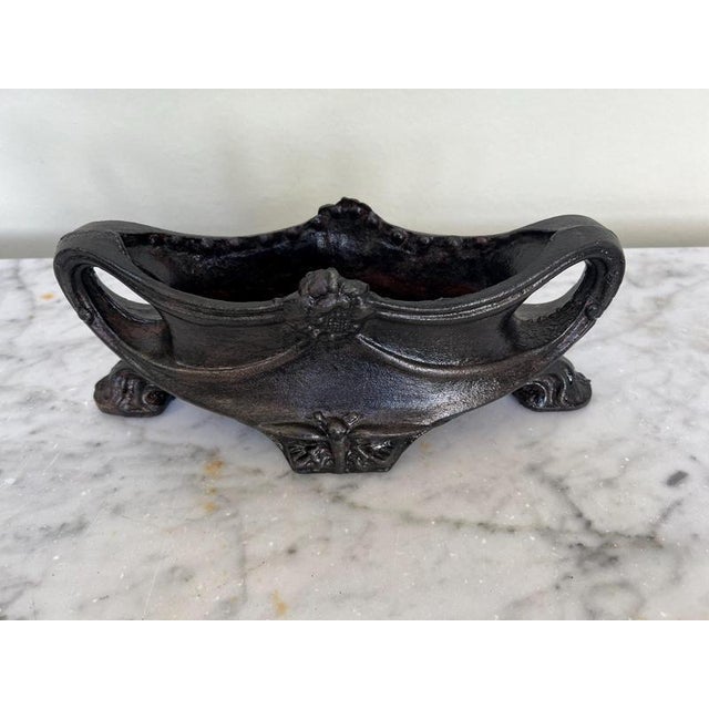 19th Century Antique French Portillion Planter in Cast Iron, 1800s For Sale - Image 5 of 7