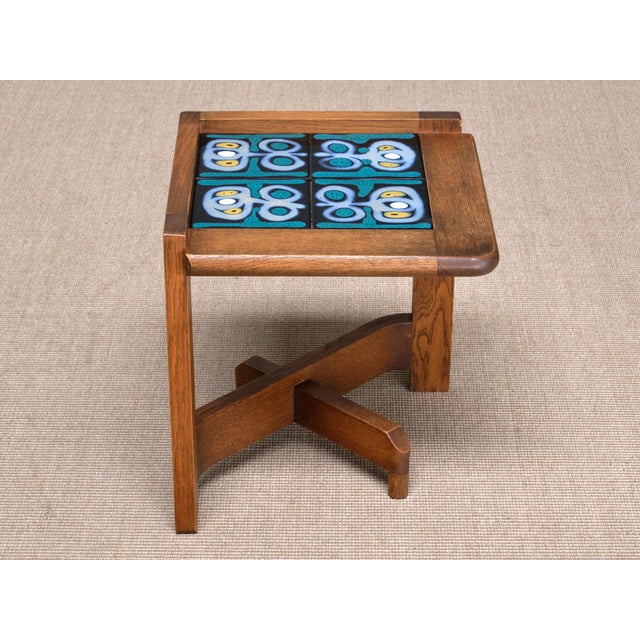Vintage Side Tables by Guillerme & Chambron for Votre Maison, 1950s, Set of 4 For Sale - Image 9 of 16