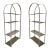 Vintage Milo Baughman Flat Bar Chrome Etagere's - Set of 2 For Sale