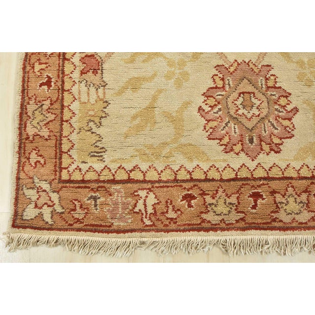 Sultanabad Runner 2'11'' X 12' Beige Wool Vintage Traditional Hand-Knotted Rug For Sale - Image 10 of 12