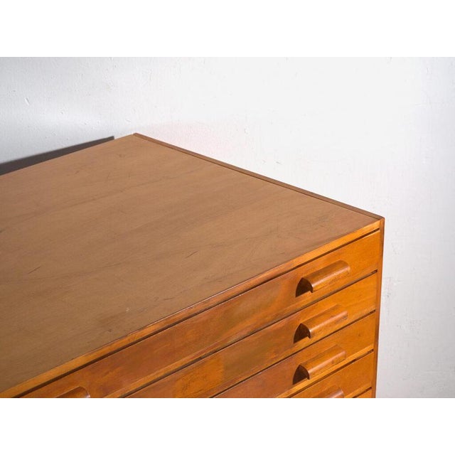 Industrial style plan file cabinet (c.1950) Dimensions: Length: 120 cm Depth: 89 cm Height: 113 cm Style: Vintage...