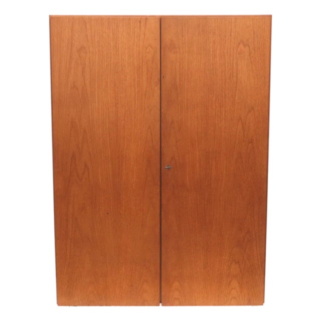Vintage Wooden Wardrobe, 1960s For Sale