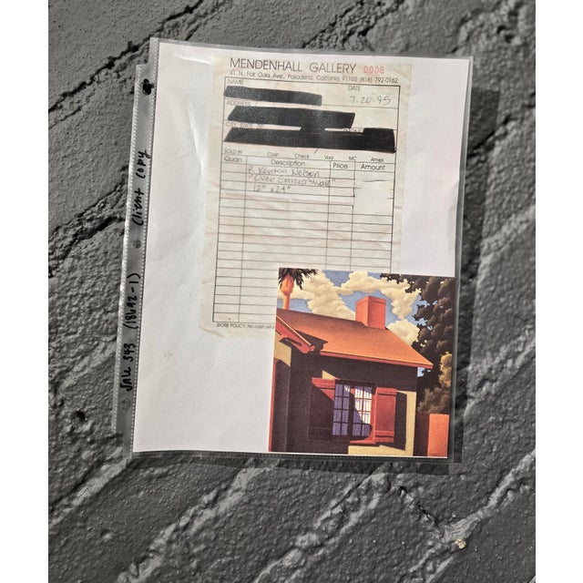 R. Kenton Nelson—Pasadena Light on the House Beyond the Wall—Architectural Oil Painting For Sale - Image 13 of 14