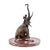 Franz Bergman. An excellent dish for small items made of cherry marble and patinated bronze, in the form of a figure of a...