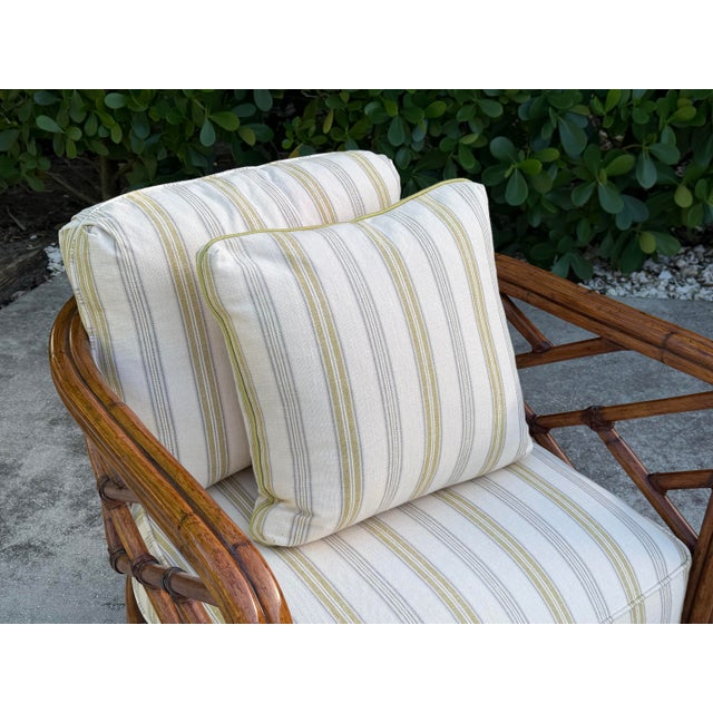 Tommy Bahama Island Estate Faux Bamboo Club Chair For Sale In Naples, FL - Image 6 of 12