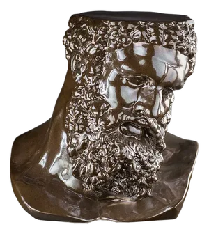 Italian Bronze Ceramic Hercules Bust by Marco Segantin for VGnewtrend