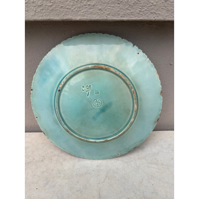 Villeroy & Boch Majolica Grape Plate Villeroy Boch Circa 1890 For Sale - Image 4 of 4