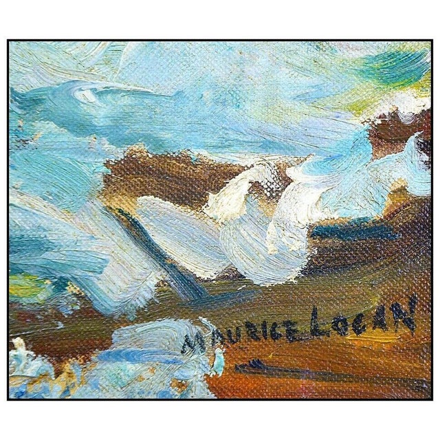 Contemporary Early 20th Century The Waves on the California Coast, Maurice Logan For Sale - Image 3 of 4