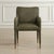 Perfect For Modern Dining, This Armchair Features Sleek Lines Covered In A Pine Green Distressed Faux Leather Accented...