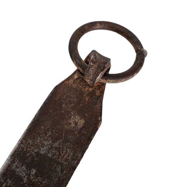 Antique Hand-Forged Copper & Iron Hearth Shovel (Circa 1880–1920) For Sale - Image 4 of 8