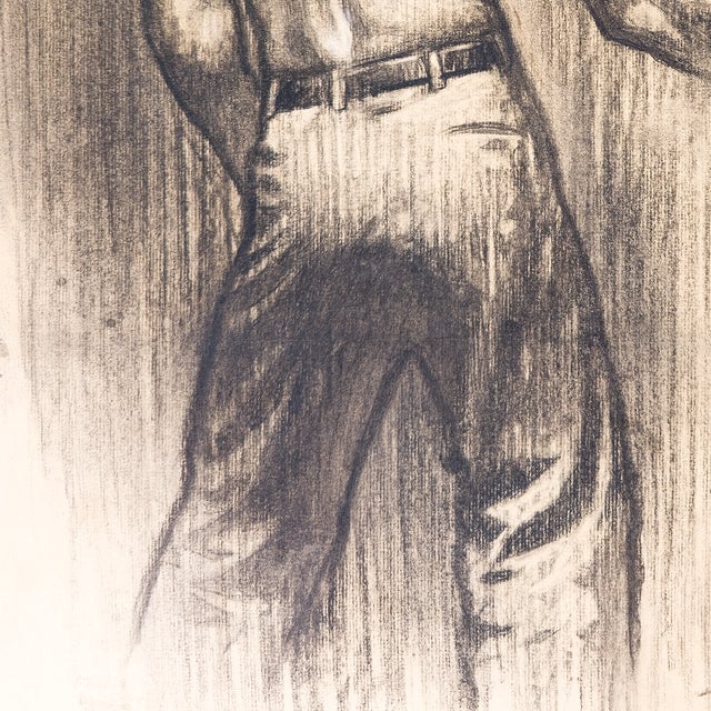 1930s Study of Man With Bullwhip - John Garth, C. 1930s For Sale - Image 5 of 11