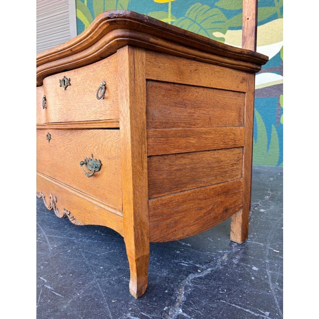 Early 20th Century Antique Oak Vanity For Sale - Image 5 of 9