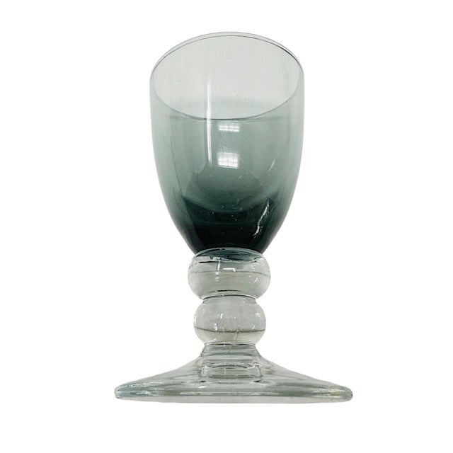 Purple Mid-Century Dutch "Carnaval" Harlequin Liqueur Glasses by Max Verboeket - Set of 6 For Sale - Image 8 of 9