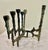 Mid Century Brutalist Brass Menorah For Sale In Naples, FL - Image 6 of 12