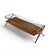 Cesare Lacca Style Mid Century Italian Walnut and Brass Coffee Table For Sale - Image 9 of 9