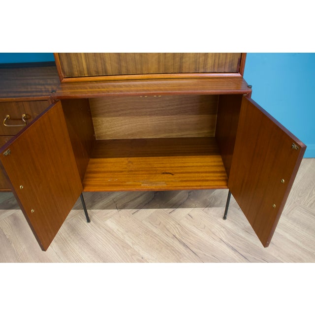 Shelving Unit Desk in Teak and Walnut from Vanson, 1950s For Sale - Image 11 of 13