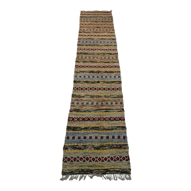 Rag Rug Swedish Mid Century For Sale