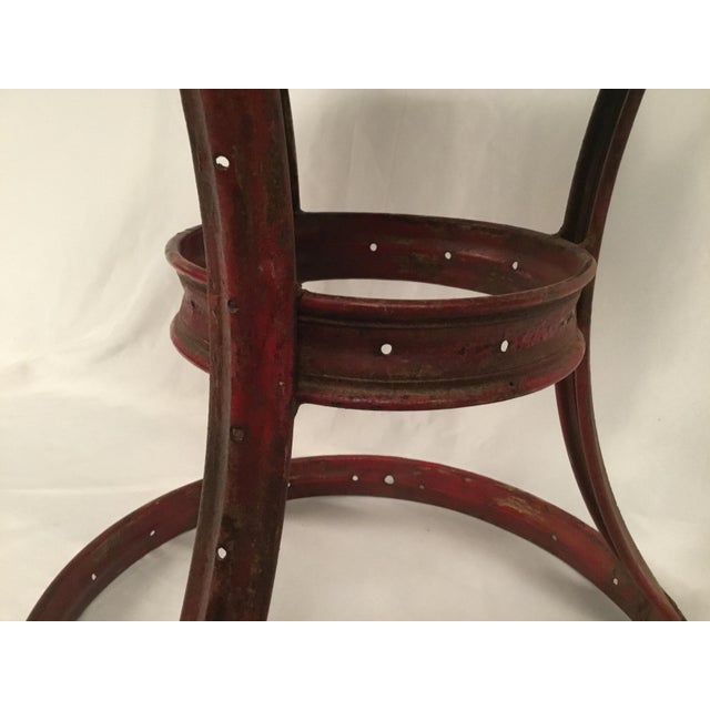 Red Red Side Table Retro 1980s For Sale - Image 8 of 12