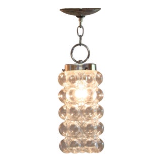 1970s Bubble Glass Pendant Light For Sale
