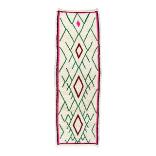 Mid 20th Century Vintage Moroccan Runner- 9'5'' X 3'2'' For Sale