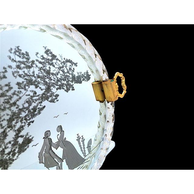 Murano Glass Torchon Tray from Manifattura Di Murano, 1960s For Sale - Image 4 of 10
