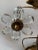 Italian 3 Arm Sconces Encrusted With Crystal Flowers -A Pair For Sale - Image 4 of 10