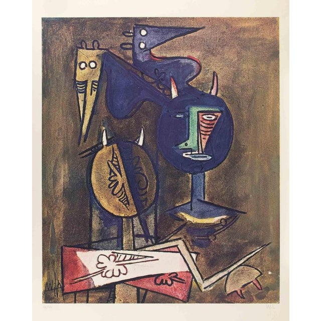Modern Wifredo Lam, Untitled, 1970s, Lithograph For Sale - Image 3 of 3