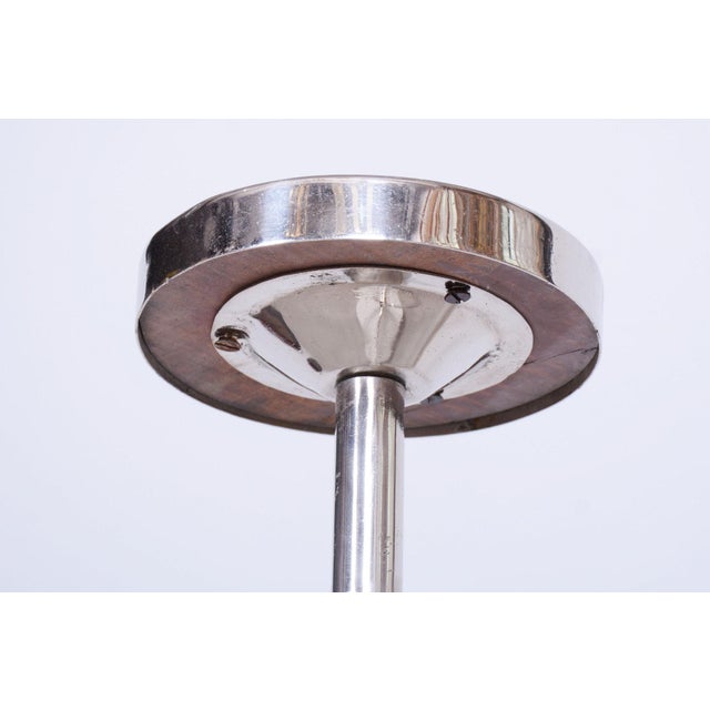 Metal Bauhaus Flower Stand in Chrome-Plated Steel from Vichr a Spol, Czechia, 1930s For Sale - Image 7 of 9
