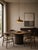 The copper shade shows a rich, naturally developed patina with visible tonal variation, light surface spotting, and minor...